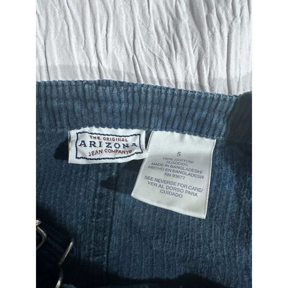 Arizona Jean Co. Corduroy Teal Dress Overalls‎ Girls 5